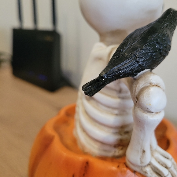 10" Halloween Skeleton in Pumpkin by Place & Time - Picture 6 of 6